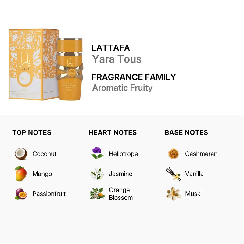 Lattafa Yara Tous Perfume Oil 0.67 oz Fragrances 6290362345695