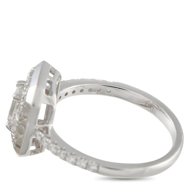 Lb Exclusive 18K White Gold 1.16ct Diamond Ring ALB 19915 ALB-19915-W-6 ...