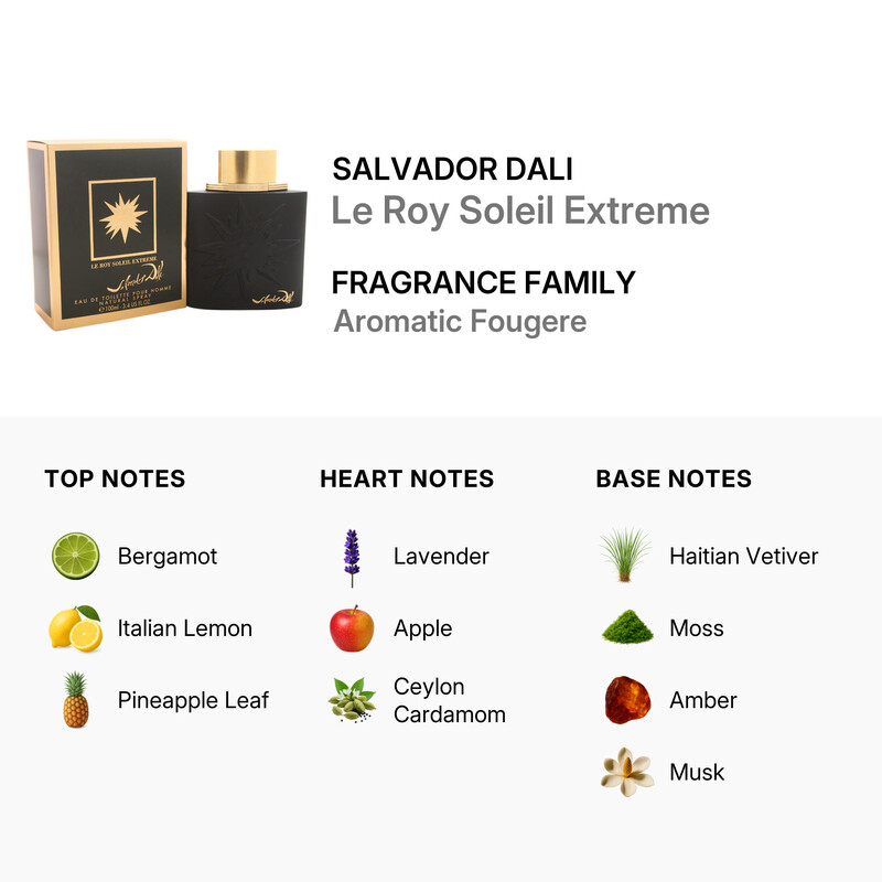Salvador Dali Le Roy Soleil Extreme by Salvador Dali for Men - 3.4