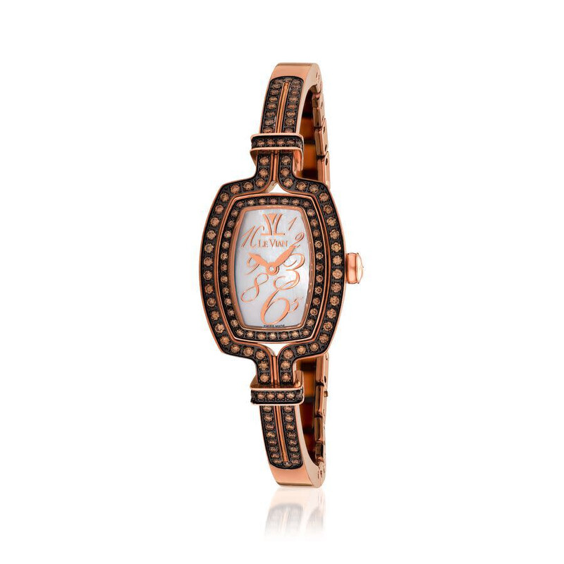その他 LV ladies watch Authentic LOUIS VUITTON Tambour Pink with Diamonds Quartz Leather