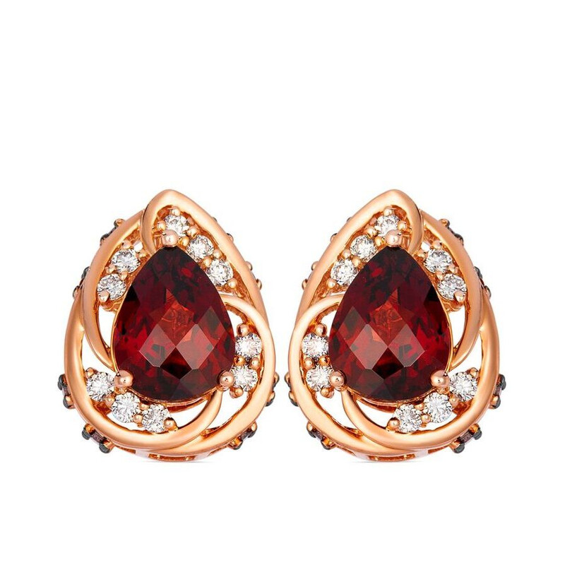 Le Vian Ladies Crembrule Earrings set in 14K Strawberry Gold YRDJ