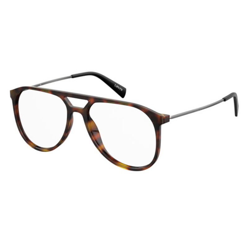 Levi's Unisex Tortoise Pilot Eyeglass Frames LV100005810055 ...