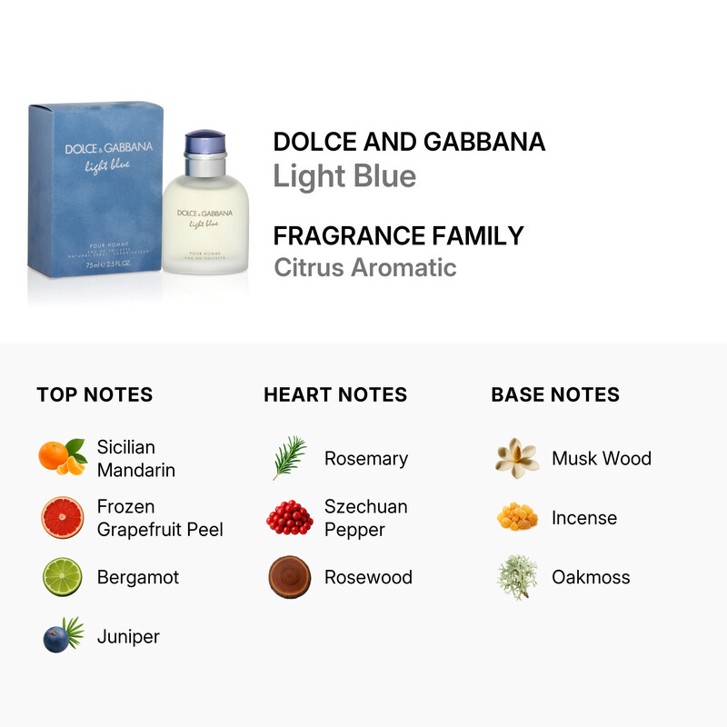 Dolce & Gabbana Light Blue Pour Homme / Dolce & Gabbana EDT Spray