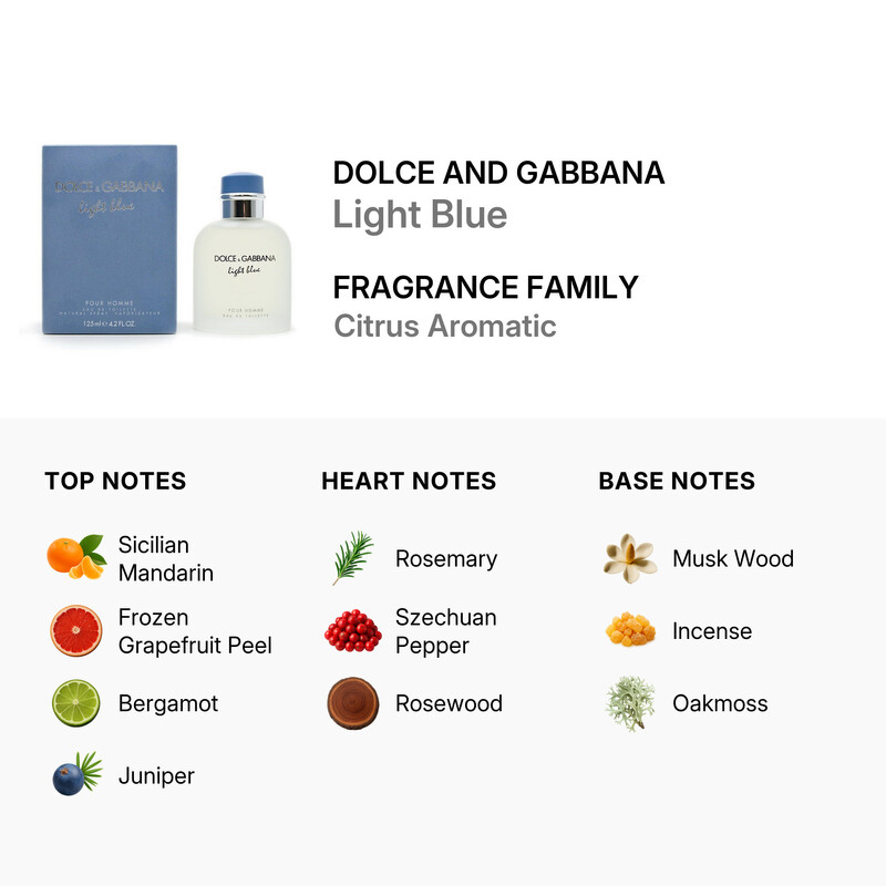 Dolce & Gabbana Light Blue Pour Homme / Dolce & Gabbana EDT Spray