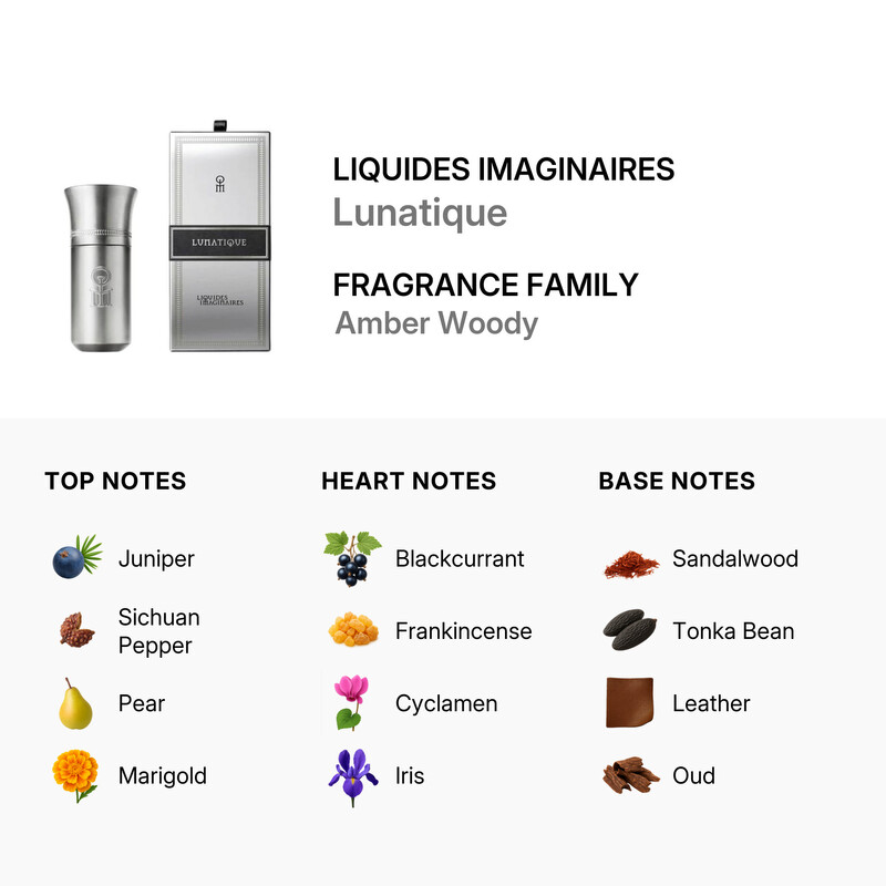 Liquides Imaginaires Unisex Lunatique EDP Spray 3.4 oz Fragrances
