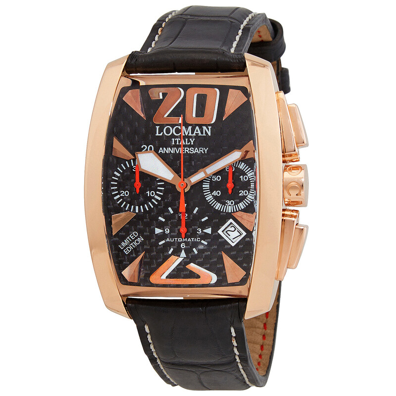 Locman Panorama Chronograph Automatic Black Dial Men's Watch R.154