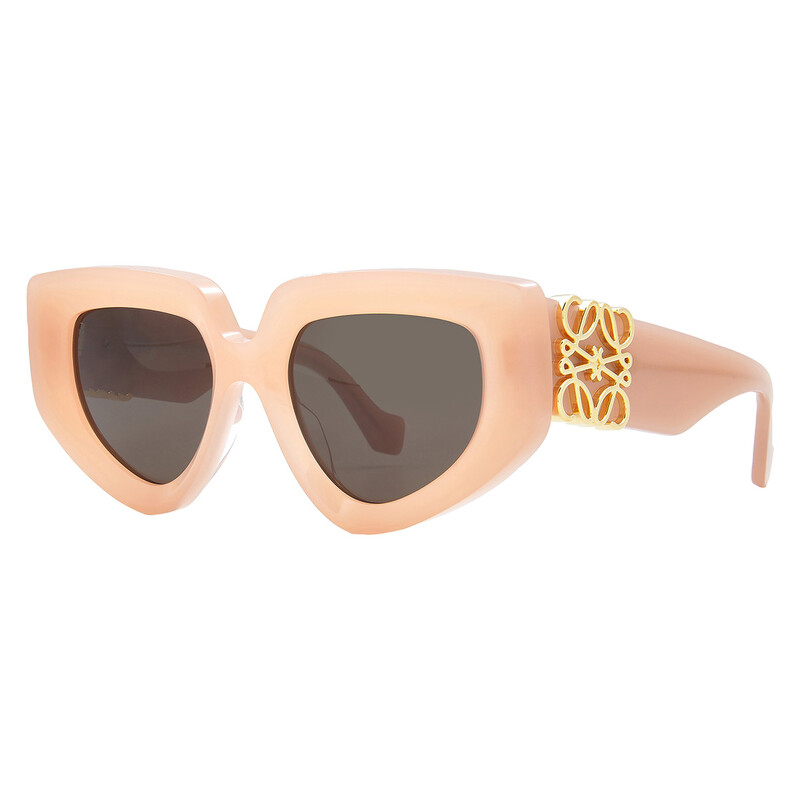Loewe Cream Cat-Eye Sunglasses with Brown Lenses Mini Anagram Butterfly sunglasses Beige - LOEWE USA Official  main image 4