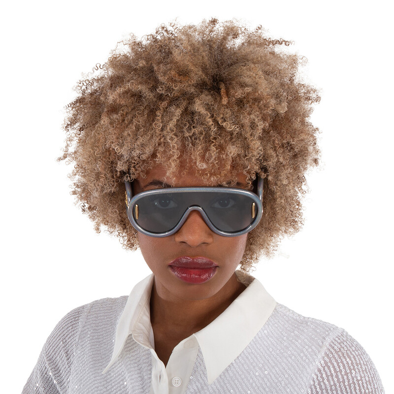 Loewe Blue Mirror Mask Unisex Sunglasses LW40108I 05X 140  display picture 1