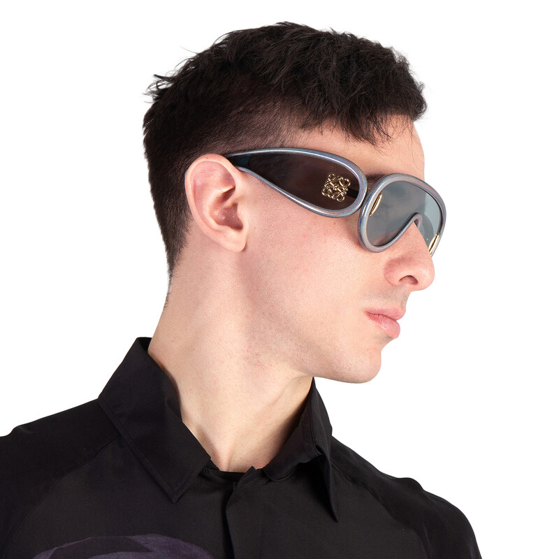 Loewe Blue Mirror Mask Unisex Sunglasses LW40108I 05X 140