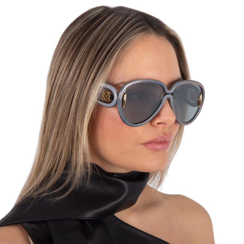 Loewe Blue Mirror Pilot Unisex Sunglasses LW40132I 05X 65