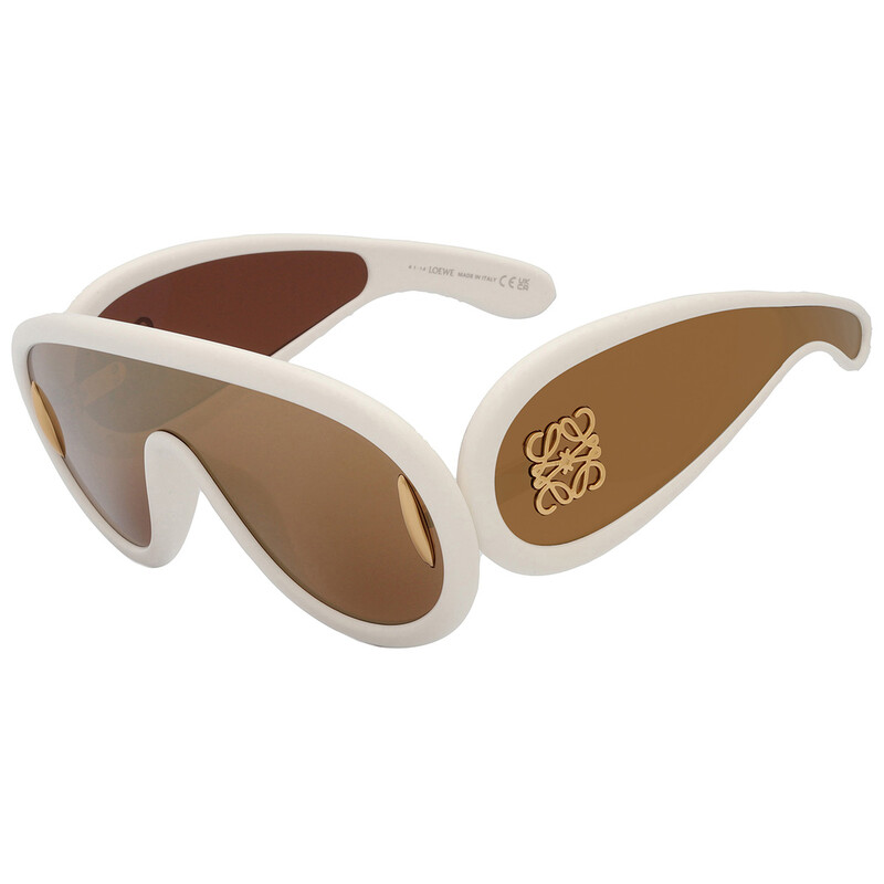 Loewe Brown Mirror Mask Unisex Sunglasses LW40108I 25G 140