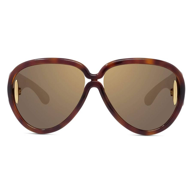Loewe Brown Mirror Pilot Unisex Sunglasses LW40132I 52G 65  display picture 3
