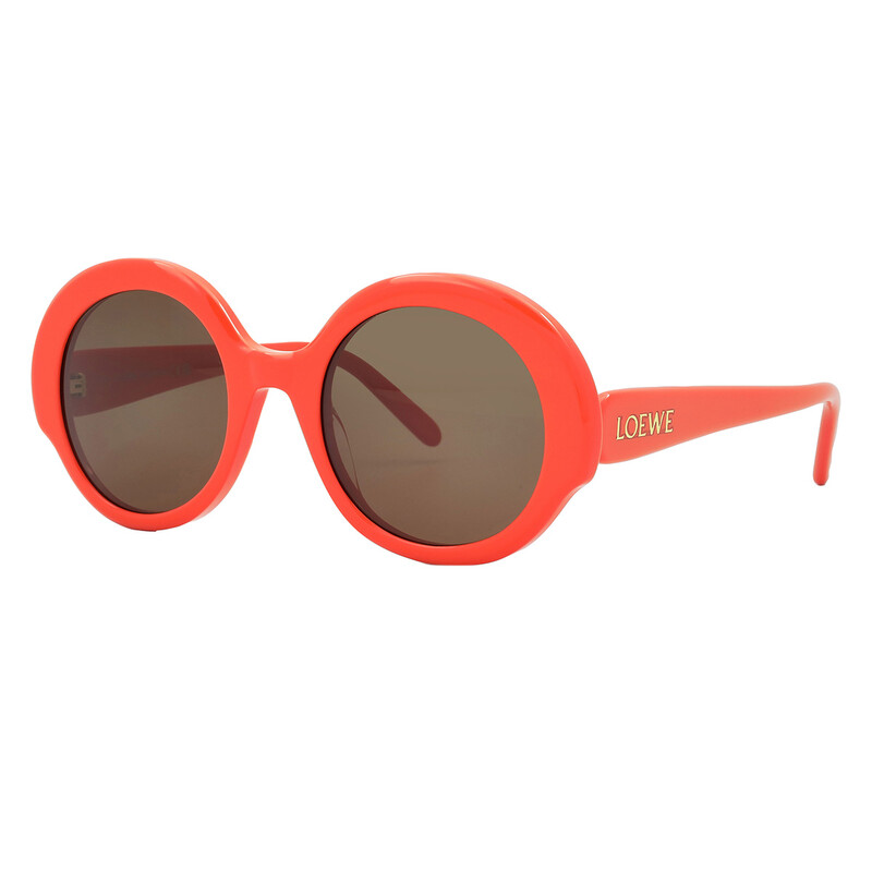 Loewe Brown Oval Ladies Sunglasses LW40135I 42E 52 