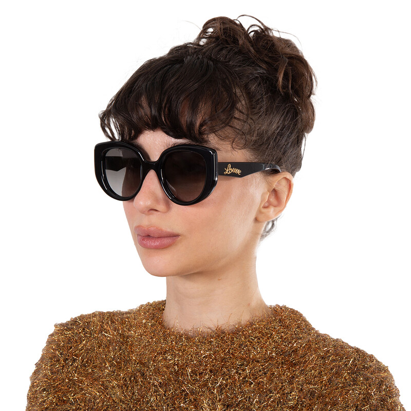 Loewe Grey Gradient Butterfly Ladies Sunglasses LW40100I 01B  display picture 3