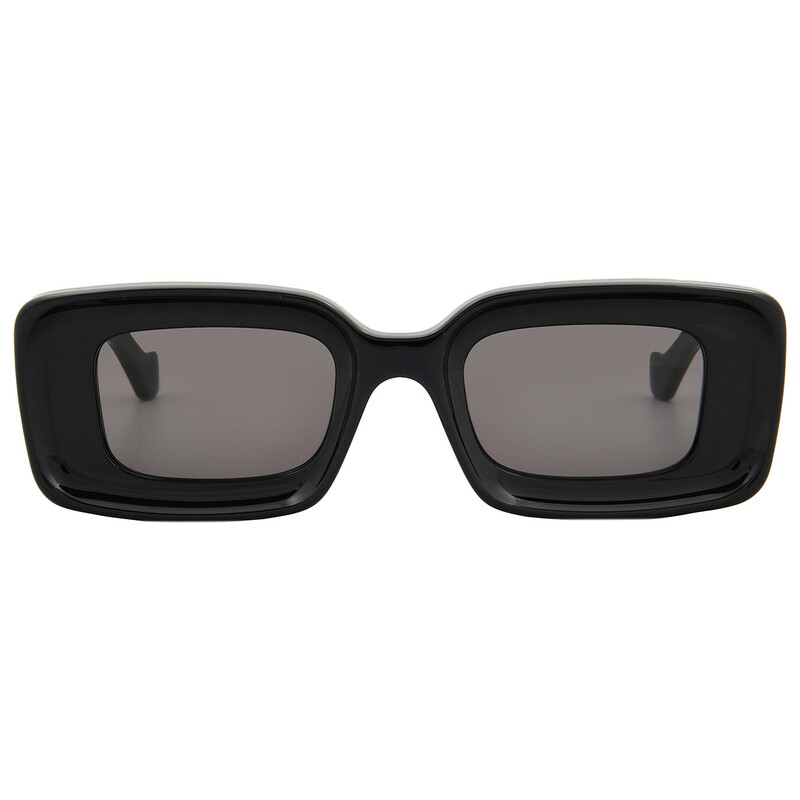 Loewe Grey Rectangular Ladies Sunglasses LW40101I 01A 46