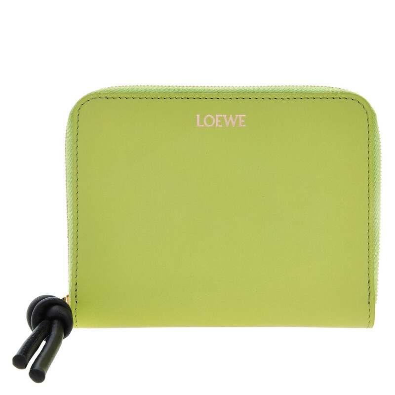 Loewe Knot Compact Zip Around Wallet - Anise/Black CEM1CWZX01.4779