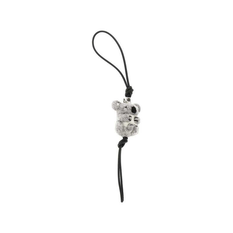 Loewe Koala Charm In Felt and Calfskin CA36232X33.1157