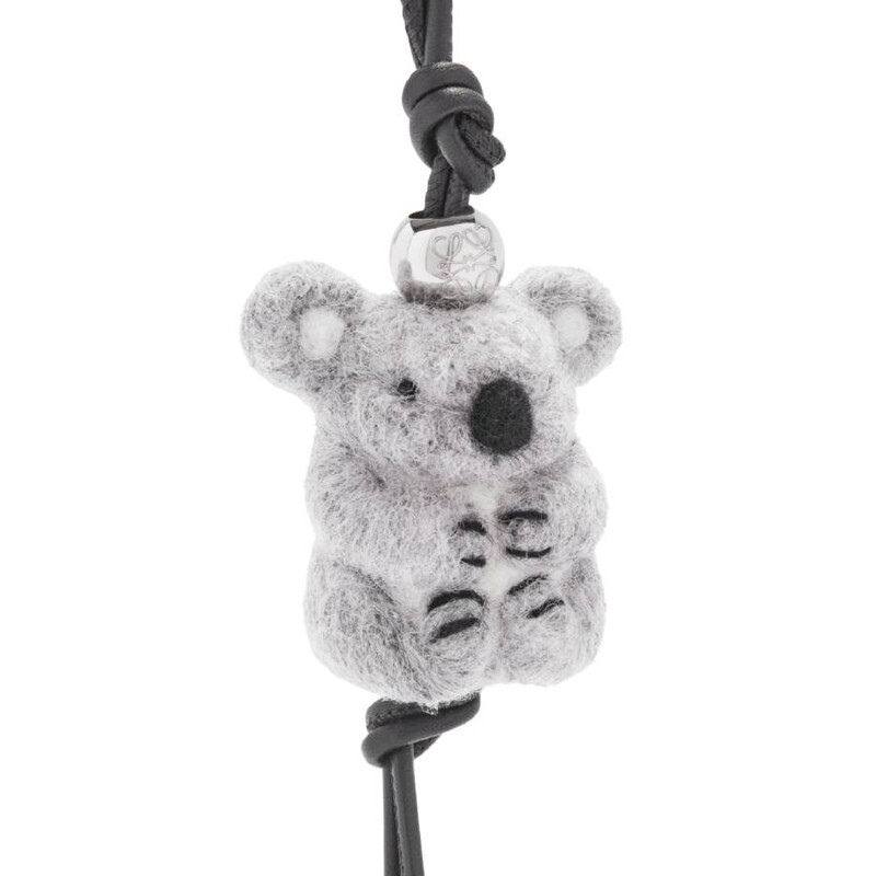 Loewe Koala Charm In Felt and Calfskin CA36232X33.1157