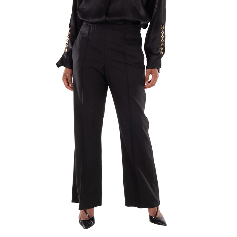 Loewe Mid Waist Straight-Leg Trousers, Size Small S540Y04XFY.1100