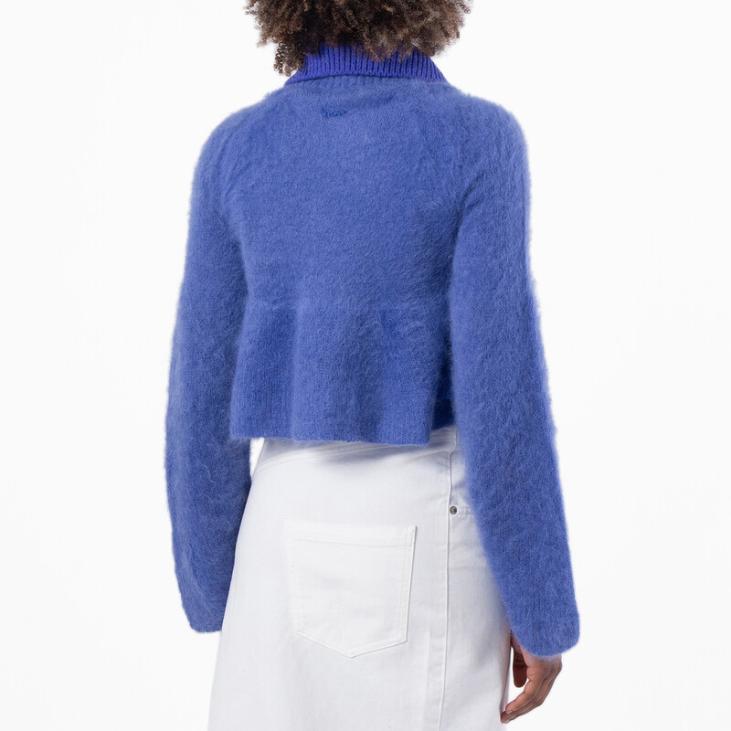 Loewe Polo Sweater In Mohair Blend, Size Large S540Y14KFD.5100
