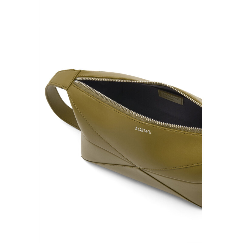 Loewe Puzzle Fold Wash Bag - Olive C510WBPX01.8795 8445555453789