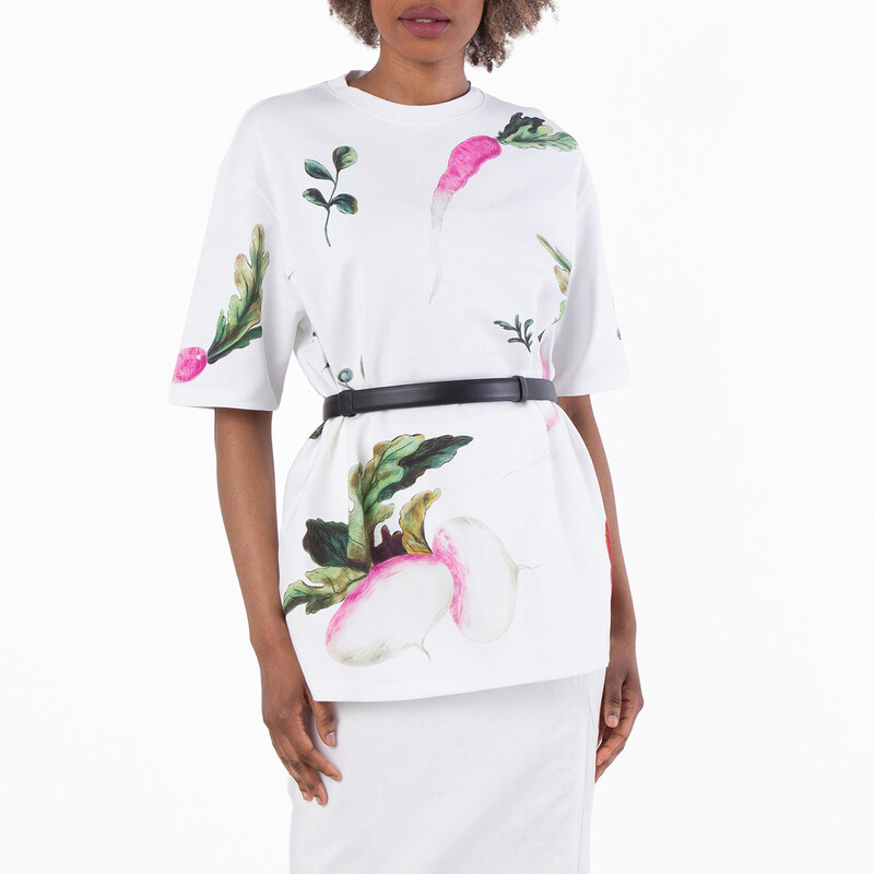 Loewe Radish Print Oversized Fit T-Shirt, Size X-Small S540Y22X63