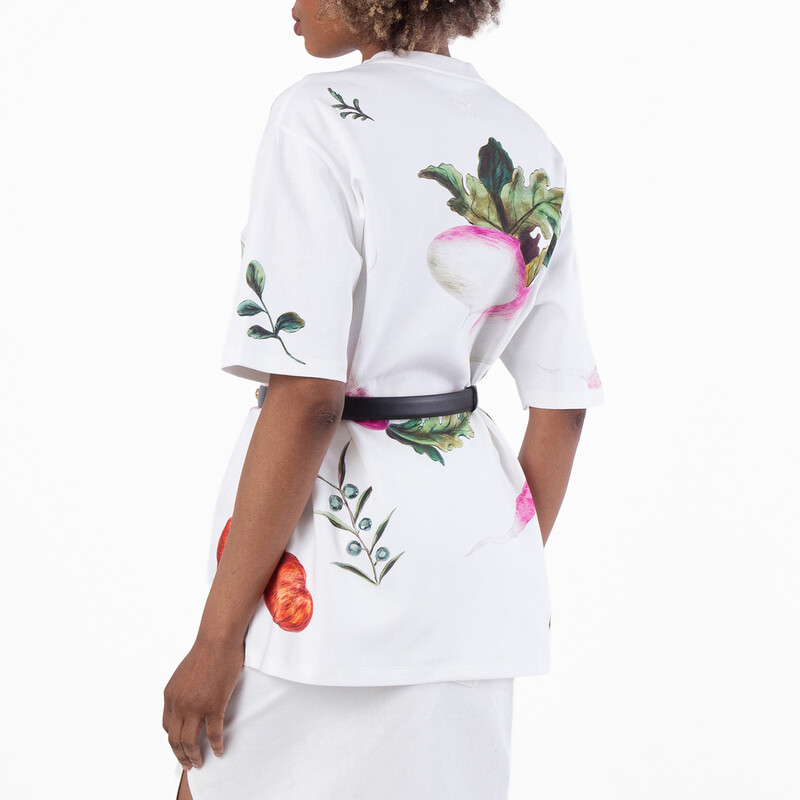 Loewe Radish Print Oversized Fit T-Shirt, Size X-Small S540Y22X63