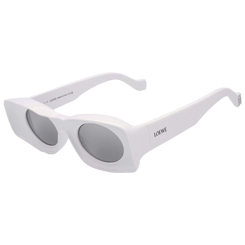 Loewe Smoke Mirror Rectangular Unisex Sunglasses LW40033I 21C 49