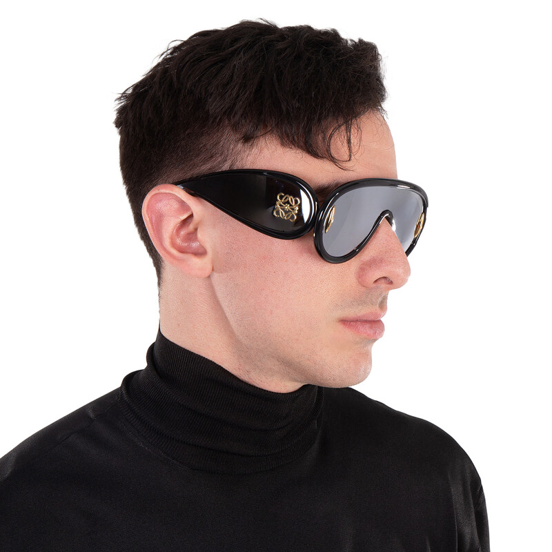 Loewe LW40108I Oversized Mask Sunglasses – Black/Silver Mirror – Worn Once s-l400.jpg main image 2