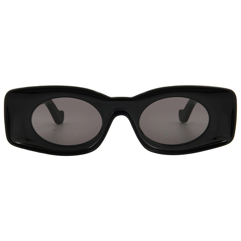 （美品）LOEWE 001 Loewe Smoke Rectangular Unisex Sunglasses LW40033I 01A 49