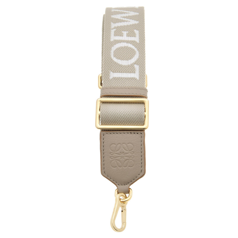 Loewe Webbing Strap In Wool And Calfskin - Ecru/Natural C073T87X21