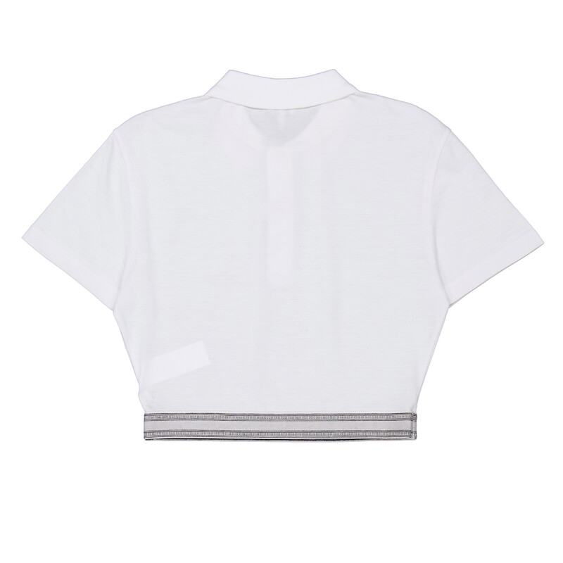 Loewe Womens Cropped Logo Jacquard Polo Shirt, Size Small