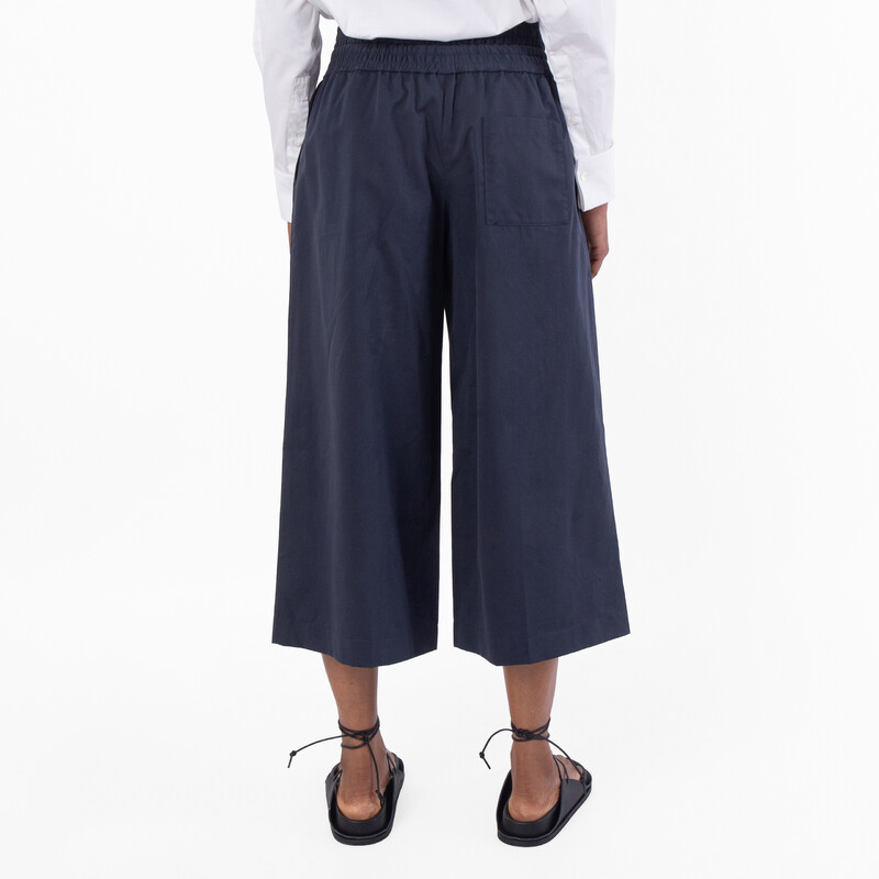 Loewe Womens Cropped Trousers In Cotton And Silk, Size Medium