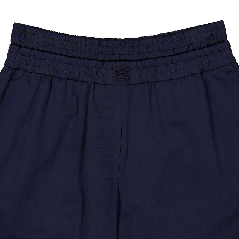 Loewe Womens Cropped Trousers In Cotton And Silk, Size Medium