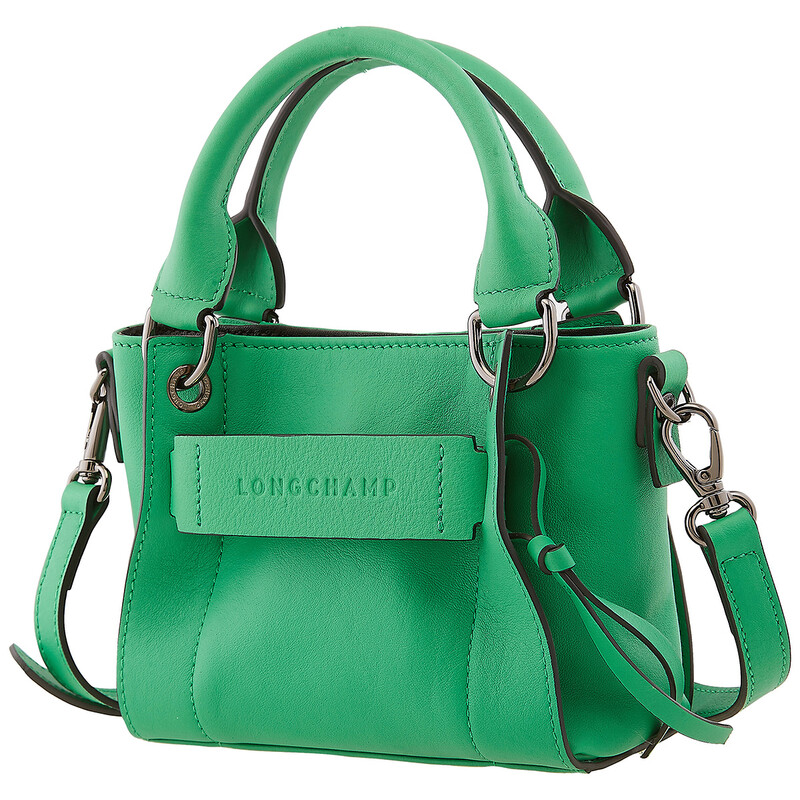 Longchamp 3D XS Handbag Green - Leather 10254HCV129 3597922676828