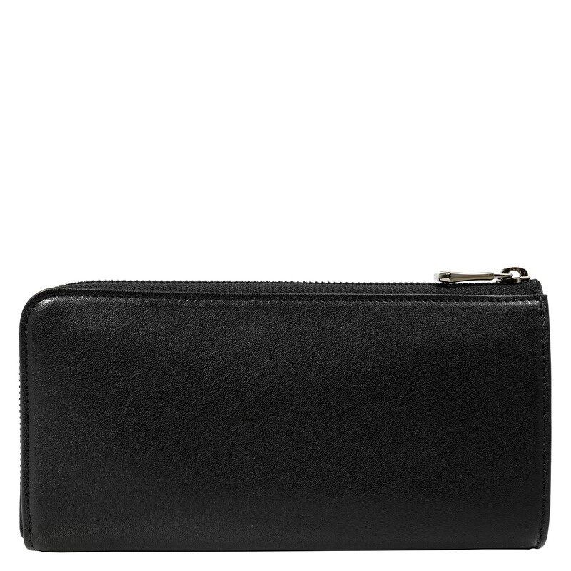 LONGCHAMP 財布 Longchamp Le Pliage Cuir Zip Around Wallet - Black L3418757001