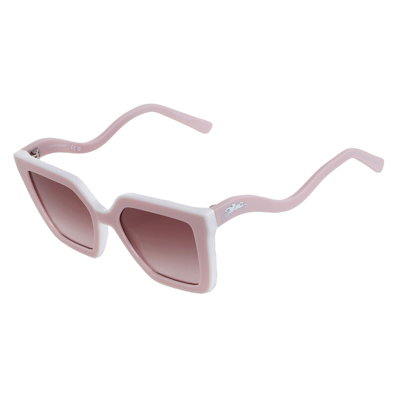 Longchamp Pink Gradient Irregular Ladies Sunglasses LO792S 