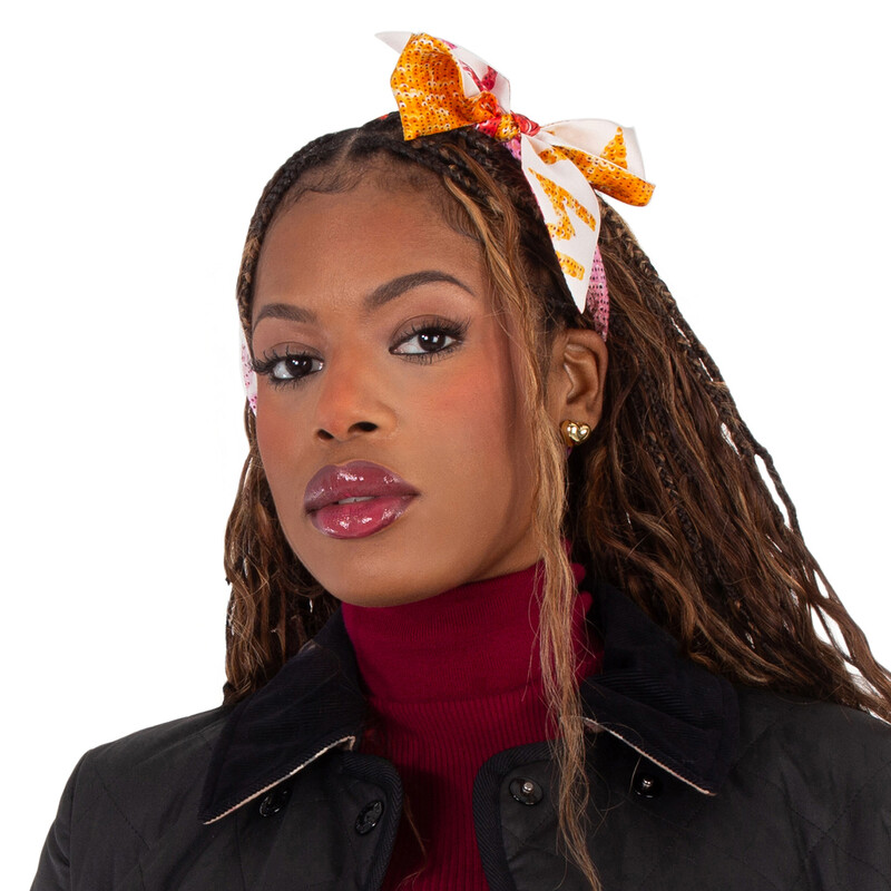 Longchamp Sunset Glitter Silk Headband 51031SOI218 3597922476053