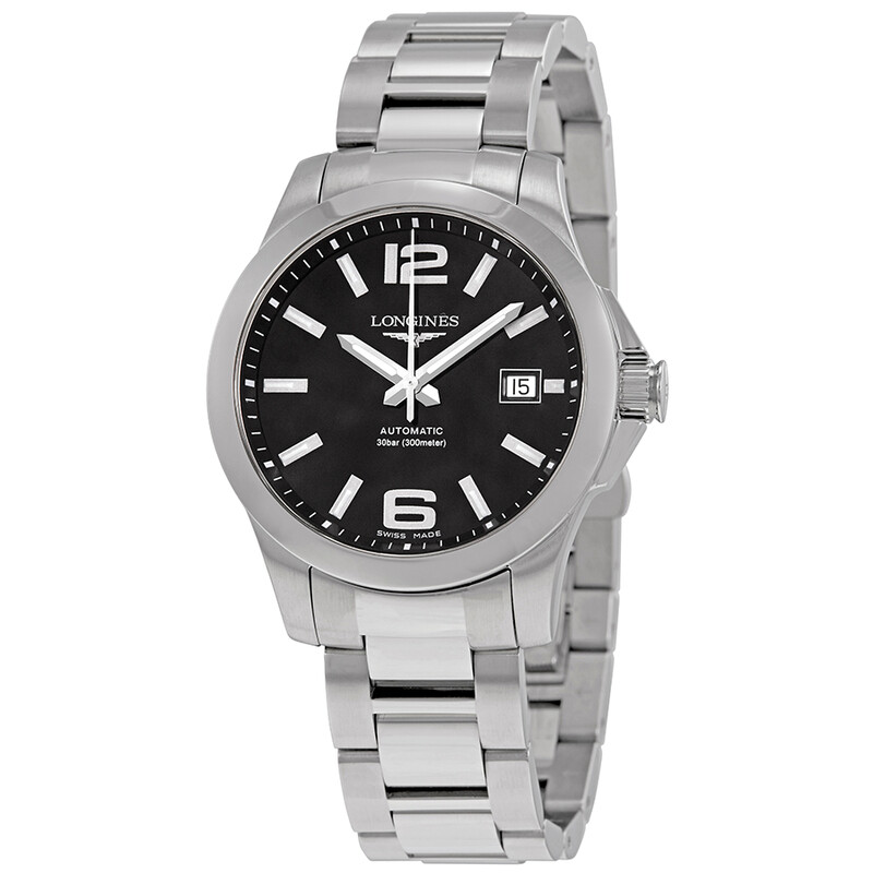 Longines Conquest Automatic Black Dial Men's 39mm Watch L3.776.4