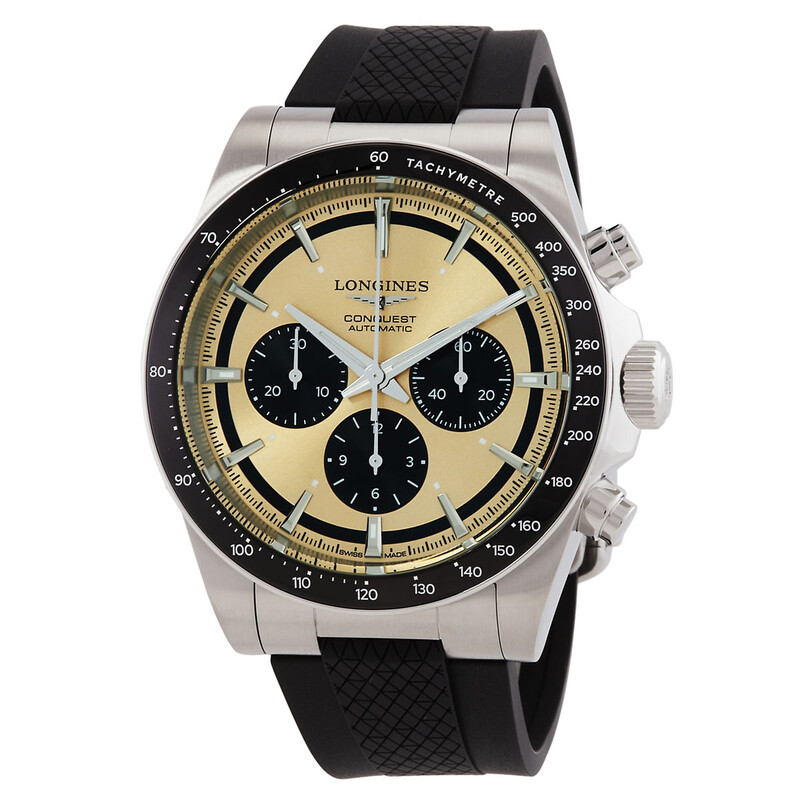 Longines Conquest Chronograph Automatic Bronze Dial Men's Watch