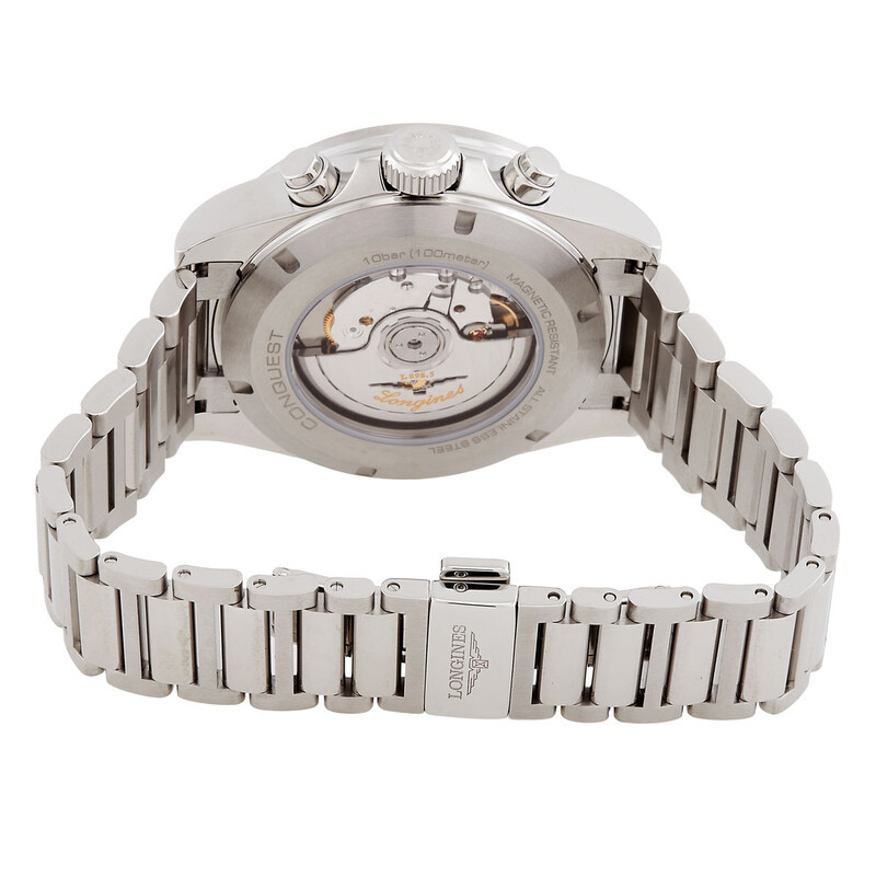 Longines Conquest Chronograph Automatic Silver Dial Men's Watch L3