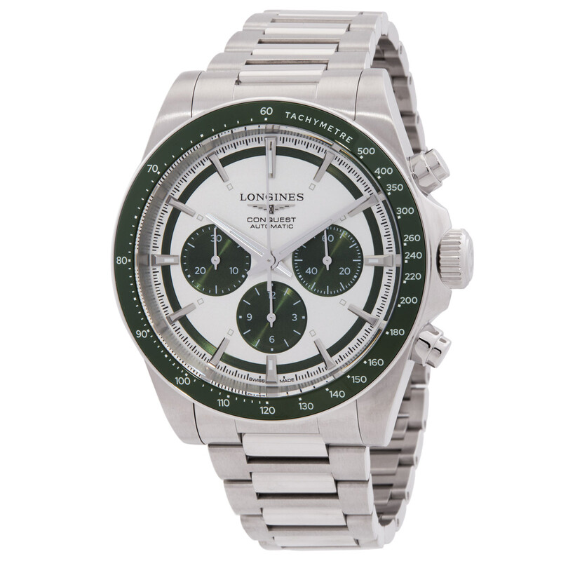 Longines Conquest Chronograph Automatic Silver Dial Watch L3.835.4