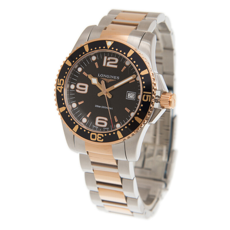 ゆきんこ Longines Conquest Quartz Black Dial Men's 41 mm Watch L3.740.3