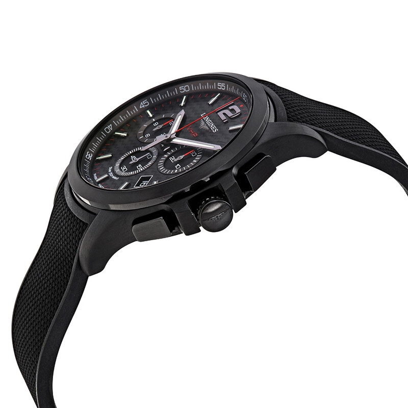 Longines Conquest V.H.P. Perpetual Chronograph Quartz Black Carbon