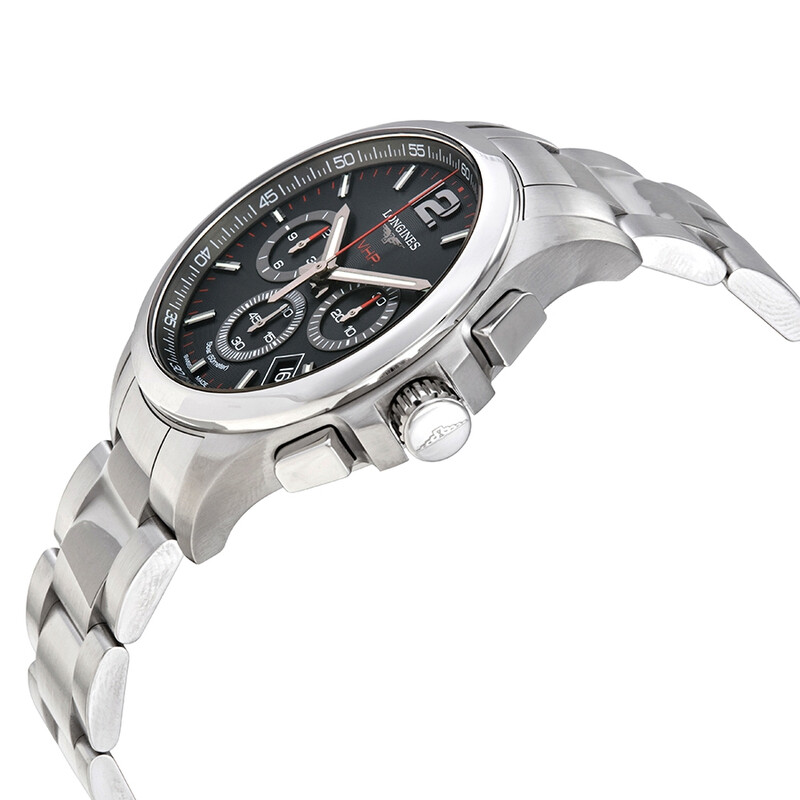 Longines Conquest V.H.P. Perpetual Chronograph Quartz Black Dial