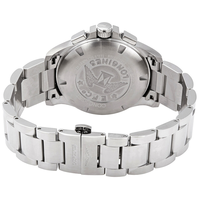Longines Conquest V.H.P. Perpetual Chronograph Quartz Black Dial