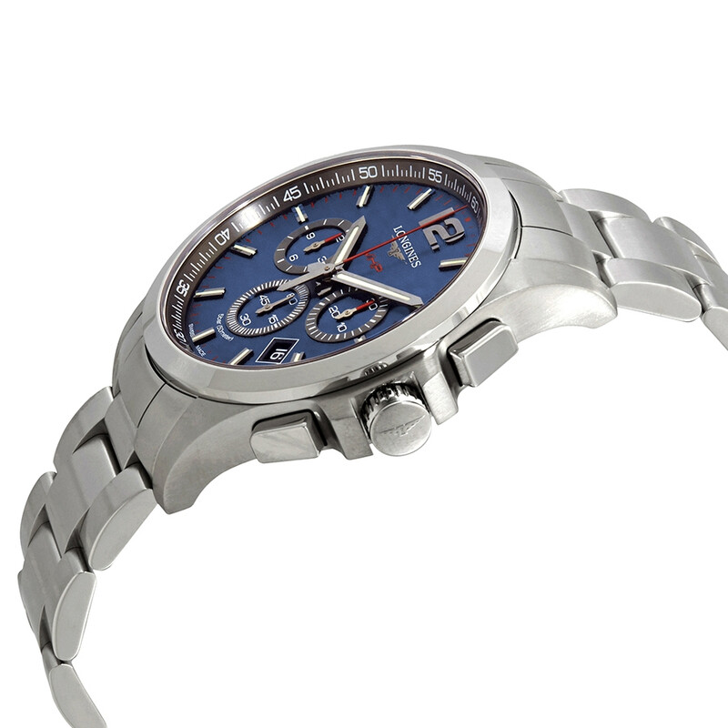 Longines Conquest V.H.P. Perpetual Chronograph Quartz Blue Dial