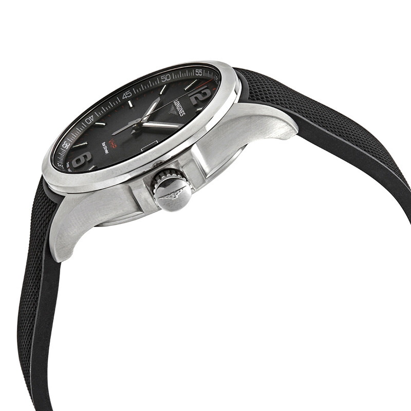 Longines Conquest V.H.P. Perpetual Quartz Black Dial Men's Watch