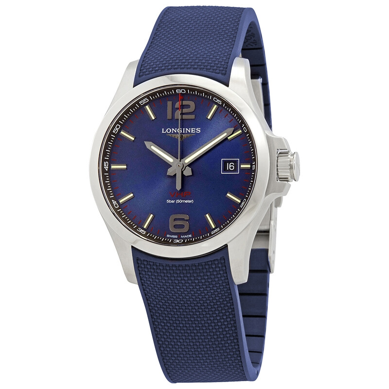 Longines Conquest V.H.P. Perpetual Quartz Blue Dial Men's Watch