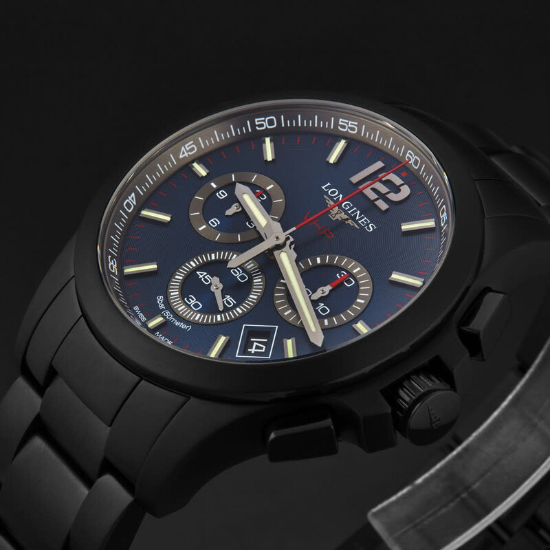 Longines Conquest V.H.P. Chronograph Blue Dial Men's Watch